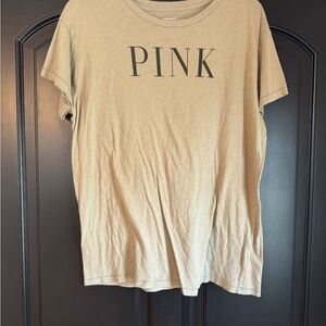 PINK Victoria's Secret Olive Green Tee